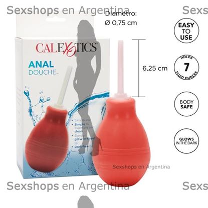 Limpiador, ducha anal roja